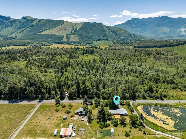 262 Falls Rd, Randle, WA 98377 - aerial view of a forest and a mountainous background