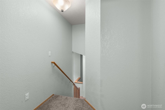 5411 Komachin Loop SE, Lacey, WA 98513 - staircase with a textured wall and carpet