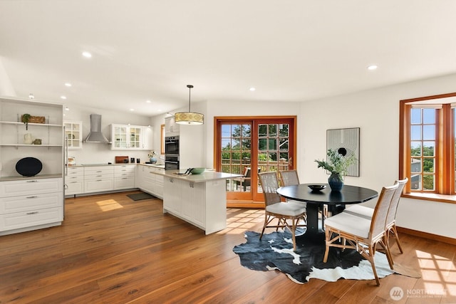 12238 9th Ave NW, Seattle, WA 98177 - dining space featuring wood finished floors and recessed lighting