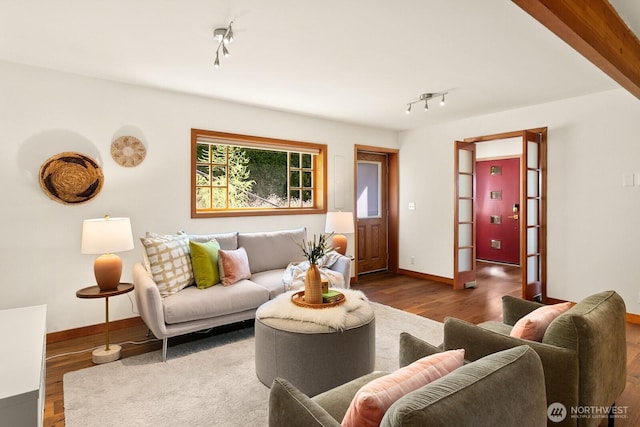 12238 9th Ave NW, Seattle, WA 98177 - living room featuring wood finished floors and baseboards