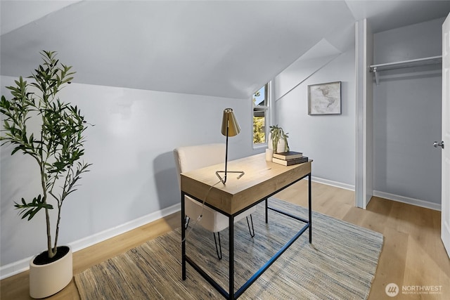 1103 E 59th St, Tacoma, WA 98404 - office with wood finished floors and lofted ceiling