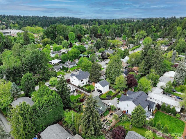 10702 39th Ave NE, Seattle, WA 98125 - aerial view of residential area with a forest