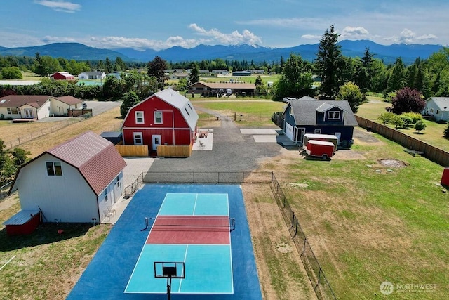 132 Milky Way, Sequim, WA 98382 - aerial perspective of suburban area featuring mountains