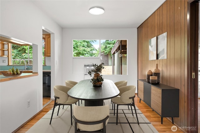 3824 S 176th St, Seatac, WA 98188 - dining area featuring wooden walls and light wood finished floors