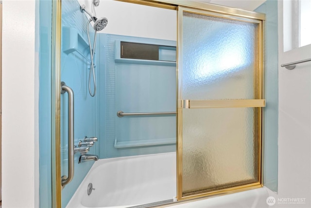 3824 S 176th St, Seatac, WA 98188 - bathroom featuring combined bath / shower with glass door