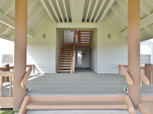 1407 Ocean Shores Blvd SW Unit 3N-H, Ocean Shores, WA 98569 - view of exterior entry featuring a porch