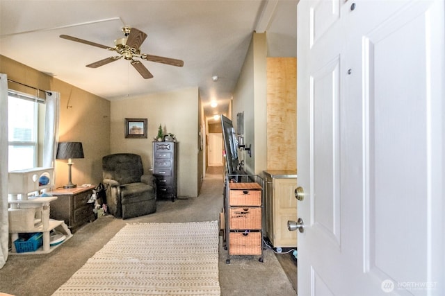 2101 S 324th St Unit 22, Federal Way, WA 98003 - office area featuring carpet flooring and a ceiling fan