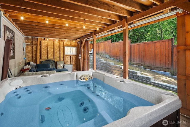 10113 SE 220th Pl, Kent, WA 98031 - view of patio / terrace featuring a hot tub