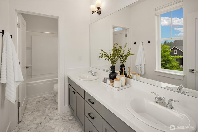 3052 SE 13th Pl, North Bend, WA 98045 - bathroom with double vanity and  shower combination