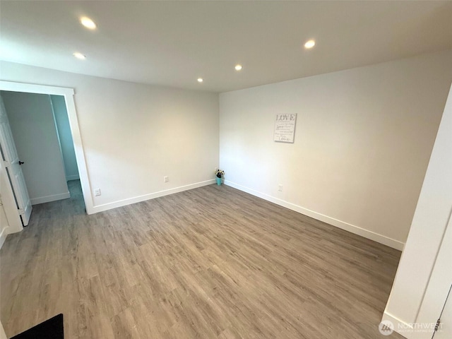 2521 Walnut St, Everett, WA 98201 - unfurnished room with recessed lighting and wood finished floors