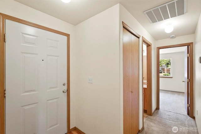 8506 8th Ct SE, Olympia, WA 98513 - corridor with light colored carpet and baseboards