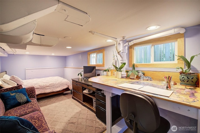 752 N 84th, Seattle, WA 98103 - bedroom featuring an office area and recessed lighting
