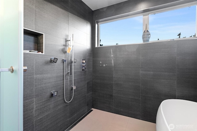 3108 92nd Ave NE, Clyde Hill, WA 98004 - full bathroom with tiled shower and a freestanding bath