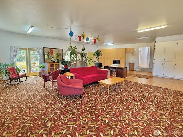 10 Davenhill Ln, Sequim, WA 98382 - living room featuring light carpet