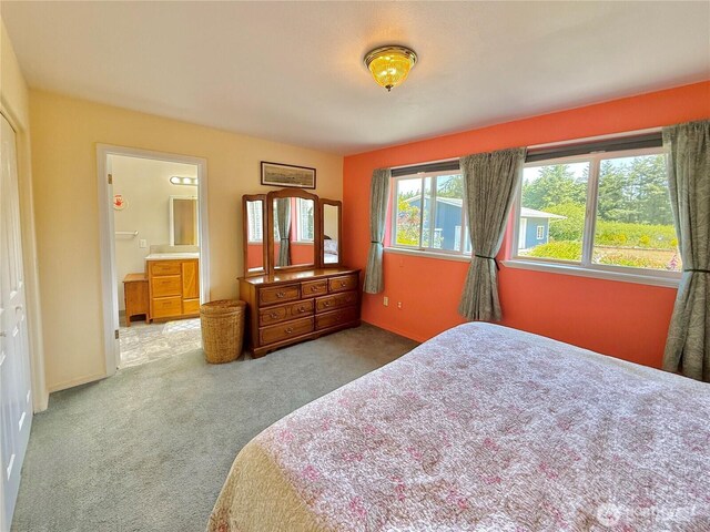 10 Davenhill Ln, Sequim, WA 98382 - carpeted bedroom with connected bathroom