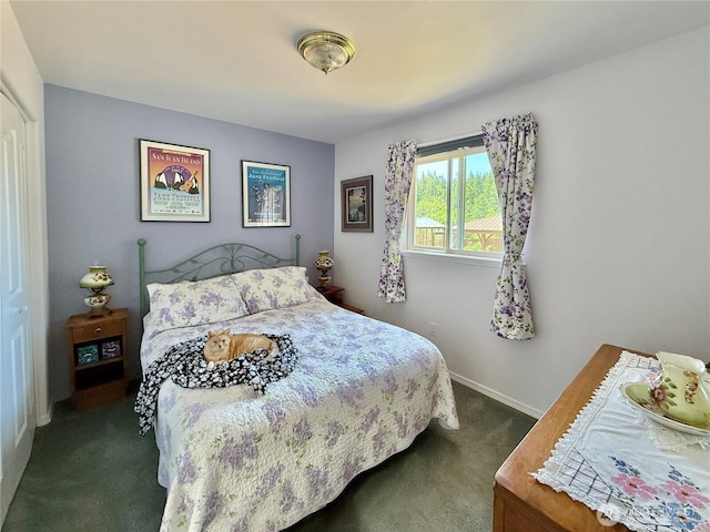 10 Davenhill Ln, Sequim, WA 98382 - bedroom with dark carpet and baseboards