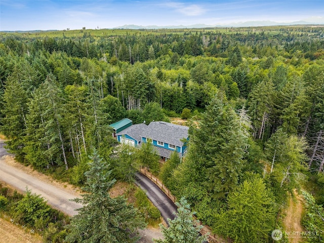 210 E Mossflower Ln, Grapeview, WA 98546 - view of subject property featuring a heavily wooded area