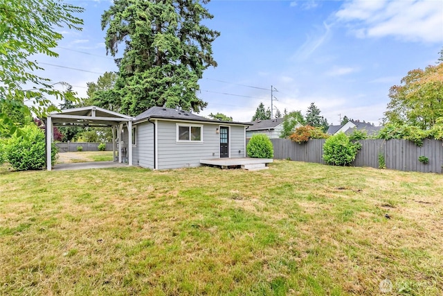 1902 72nd St E, Tacoma, WA 98404 - back of property featuring a wooden deck
