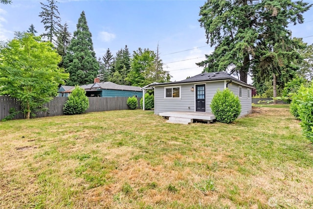 1902 72nd St E, Tacoma, WA 98404 - view of yard featuring a wooden deck