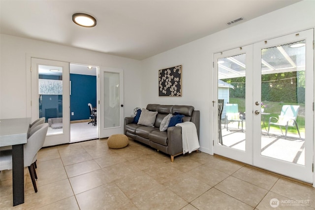 35459 25th Pl S, Federal Way, WA 98003 - living room featuring french doors and light tile patterned floors