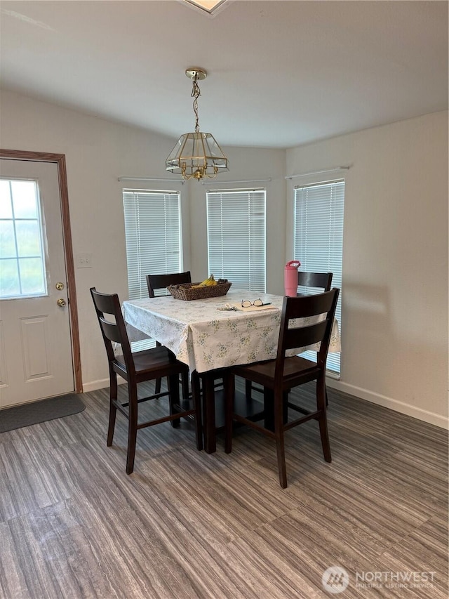 51 N Metcalf Rd, Pasco, WA 99301 - dining room with a chandelier and baseboards