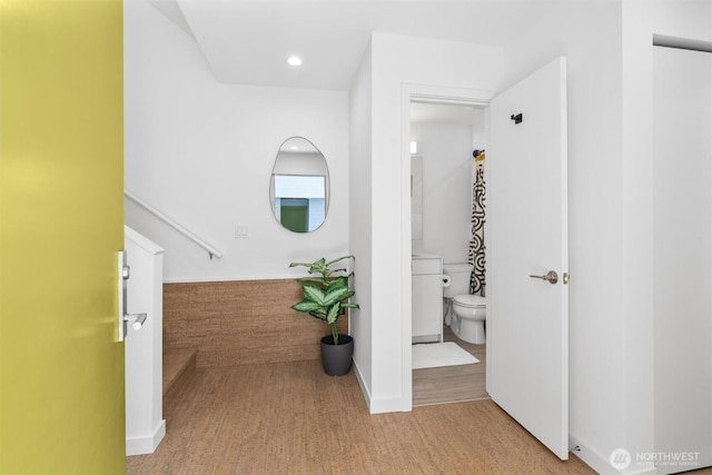 3642A Interlake Ave N, Seattle, WA 98103 - hallway featuring recessed lighting and baseboards