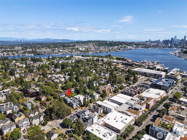 3642A Interlake Ave N, Seattle, WA 98103 - drone / aerial view of a water and mountain view