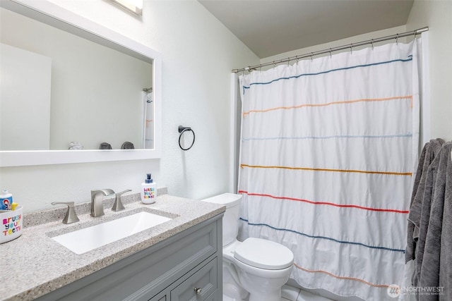 11011 203rd Ave E, Bonney Lake, WA 98391 - bathroom with vanity and a shower with shower curtain