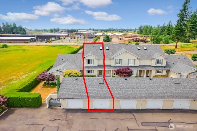 1450 Mountain View Dr, Enumclaw, WA 98022 - aerial perspective of suburban area with property boundaries highlighted