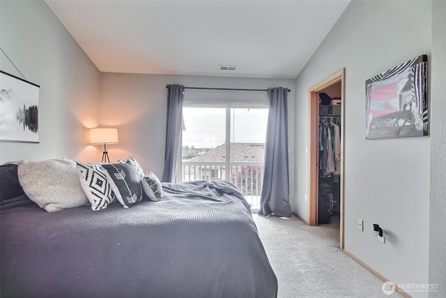 1450 Mountain View Dr, Enumclaw, WA 98022 - carpeted bedroom with a spacious closet, access to outside, and a closet