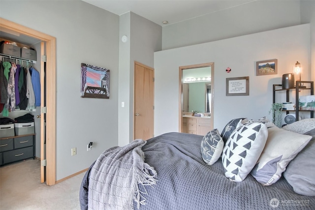 1450 Mountain View Dr, Enumclaw, WA 98022 - carpeted bedroom with a spacious closet, a closet, and ensuite bath