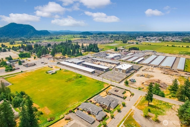 1450 Mountain View Dr, Enumclaw, WA 98022 - aerial view of an industrial area and a mountainous background