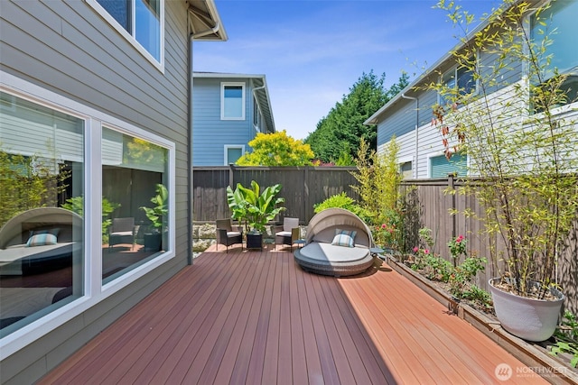 12914 SE 213th, Kent, WA 98031 - wooden terrace featuring a fenced backyard