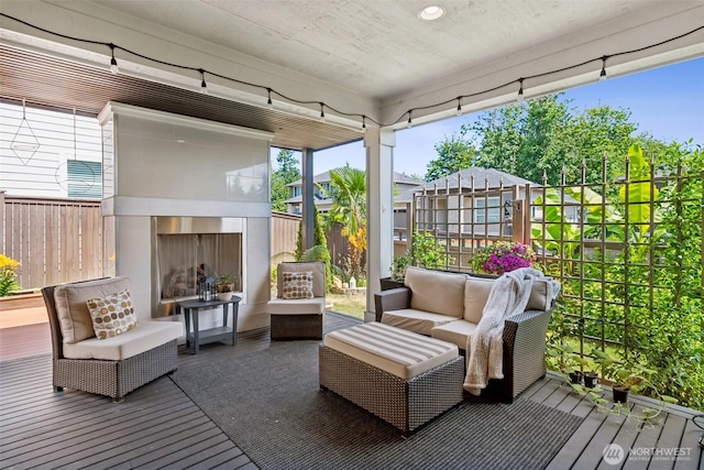 12914 SE 213th, Kent, WA 98031 - sunroom / solarium with an outdoor living space with a fireplace