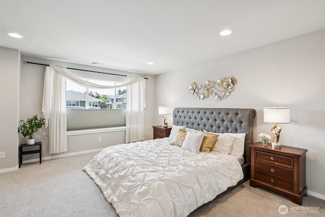 12914 SE 213th, Kent, WA 98031 - carpeted bedroom featuring recessed lighting and baseboards