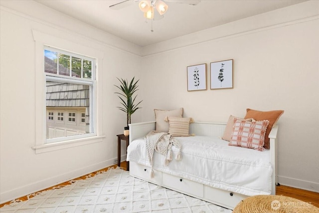 1305 N 6th St, Tacoma, WA 98403 - bedroom featuring wood finished floors and ceiling fan