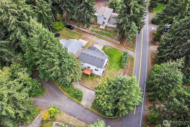 17712 E Clear Lake Blvd SE, Yelm, WA 98597 - aerial view of property's location featuring property boundaries highlighted