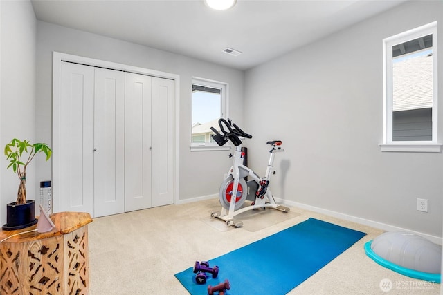 33025 Evergreen Ave SE, Black Diamond, WA 98010 - exercise area with carpet and baseboards