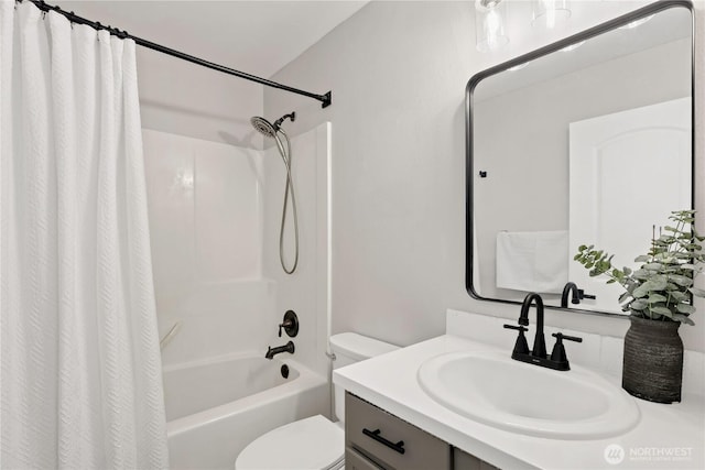 20008 99th Ave E, Graham, WA 98338 - full bathroom with vanity and shower / bath combination with curtain