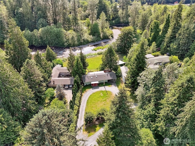 9128 184th Ave NE, Granite Falls, WA 98252 - aerial overview of property's location with a heavily wooded area