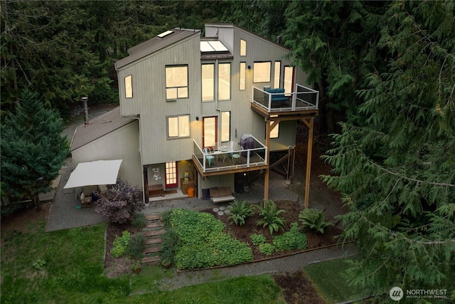 251 Saddle Dr, Port Townsend, WA 98368 - back of property featuring a balcony