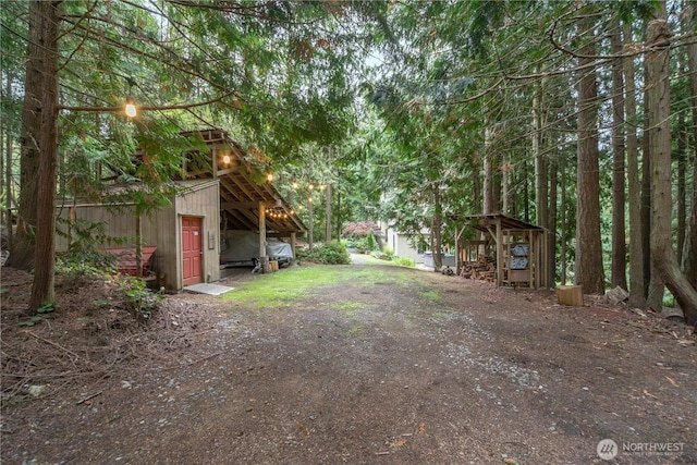 251 Saddle Dr, Port Townsend, WA 98368 - view of yard with an outbuilding