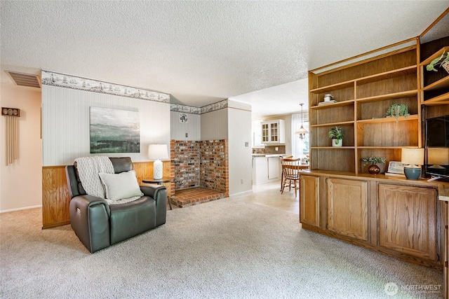 1021 Garden Dr, Lynden, WA 98264 - sitting room with light colored carpet and a textured ceiling