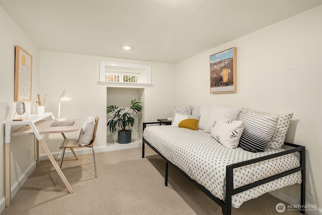 2318 33rd Ave S, Seattle, WA 98144 - bedroom with carpet floors, a desk, and recessed lighting