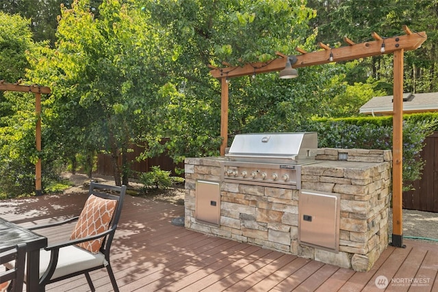 14219 284th Pl NE, Duvall, WA 98019 - deck featuring exterior kitchen
