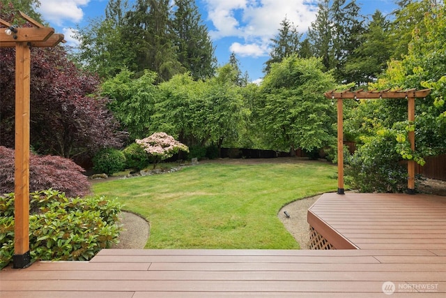 14219 284th Pl NE, Duvall, WA 98019 - fenced backyard featuring a wooden deck