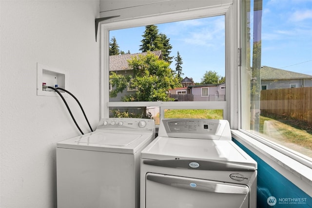 1211 Larch St, Raymond, WA 98577 - washroom with washer and clothes dryer