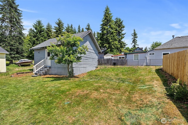1211 Larch St, Raymond, WA 98577 - view of yard featuring entry steps
