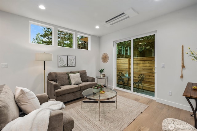 2665 51st Ave SW, Seattle, WA 98116 - living area with recessed lighting and light wood finished floors