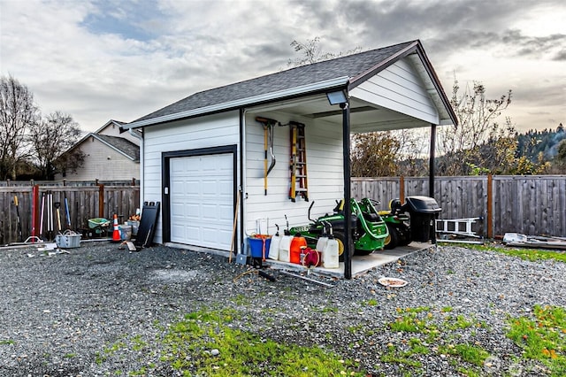 14808 172nd St E, Orting, WA 98360 - view of outbuilding featuring an attached garage